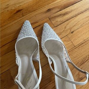 Sam Edelman Bridal Elegant White Slingback Heels